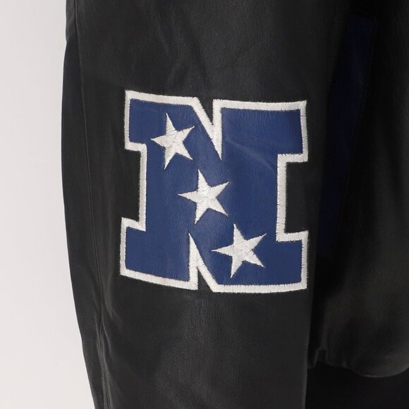 VINTAGE JEFF HAMILTON St. Louis Rams NFL Leather Jacket Size XL - Picture 9 of 13